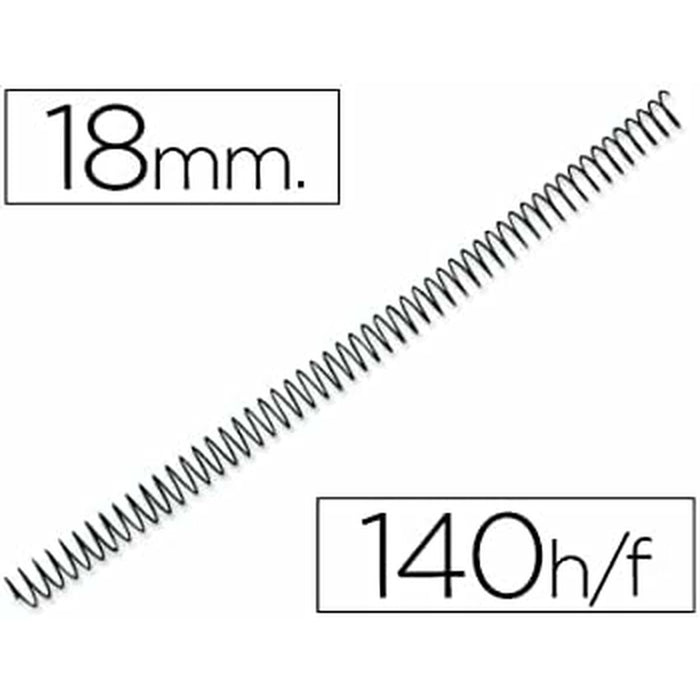 Spirale de legare Q-Connect KF04433 Metal Ø 18 mm (100 Unități)