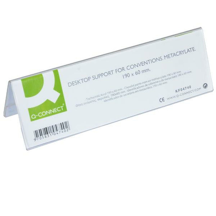 Stand Prezentare de Masă Q-Connect KF04740 Plastic 190 x 60 mm