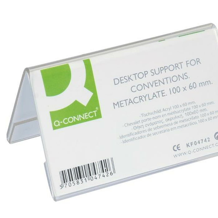 Stand Prezentare de Masă Q-Connect KF04742 Plastic 100 x 60 mm