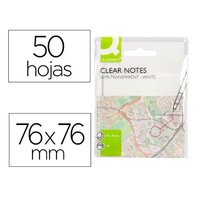 Notițe cu Adeziv Q-Connect KF10370 Alb 76 x 76 mm