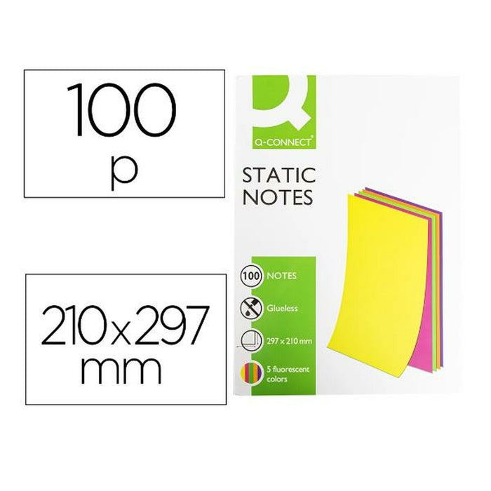 Notițe cu Adeziv Q-Connect KF14525 210 x 297 mm Multicolor