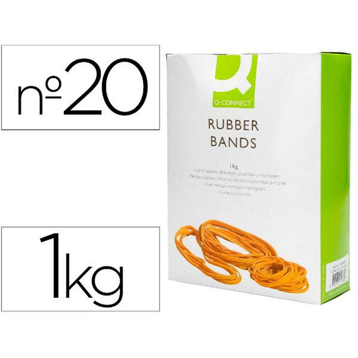 Benzi de cauciuc Q-Connect KF14689 Maro