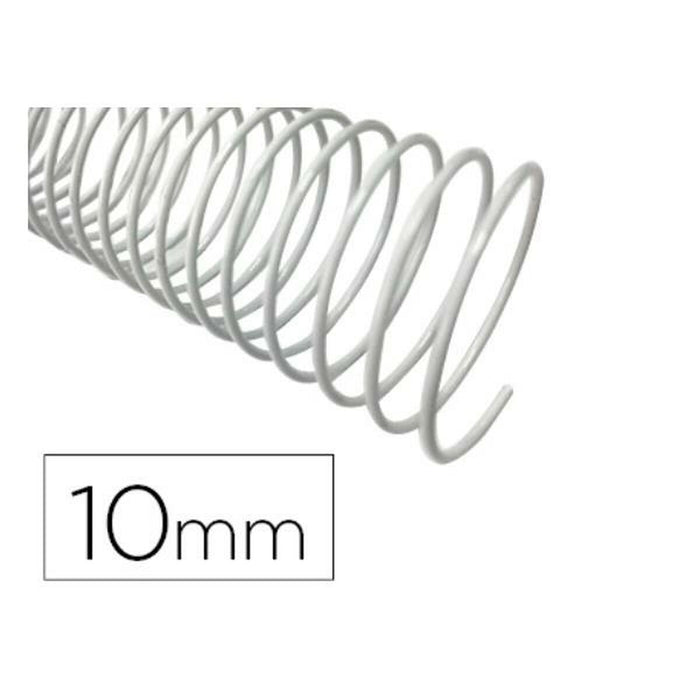 Spirale de legare Q-Connect KF17125 Alb Plastic Ø 10 mm 100 Unități