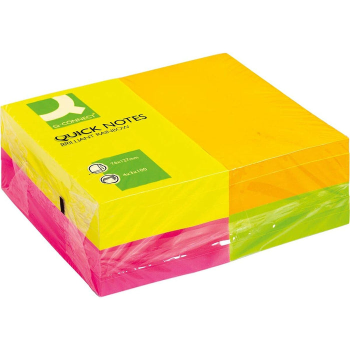 Notițe cu Adeziv Q-Connect KF01350 76 x 127 mm Multicolor
