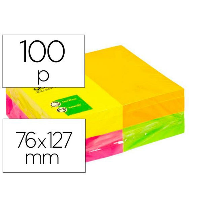 Notițe cu Adeziv Q-Connect KF01350 76 x 127 mm Multicolor