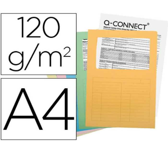 Dosar Q-Connect KF15249 Dosar A4 Transparent (25 Unități)
