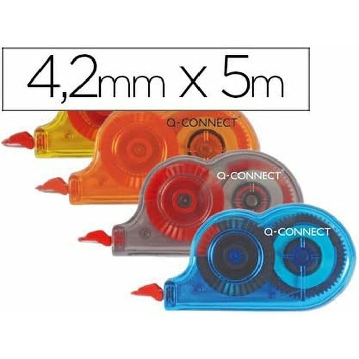 Bandă corectoare Q-Connect KF27028 4,2 mm x 5 m Alb Plastic (12 Unități)