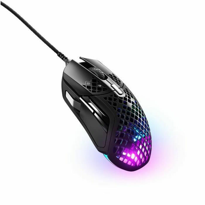 Mouse SteelSeries Aerox 5 Negru Gaming Lumini LED Cu cablu