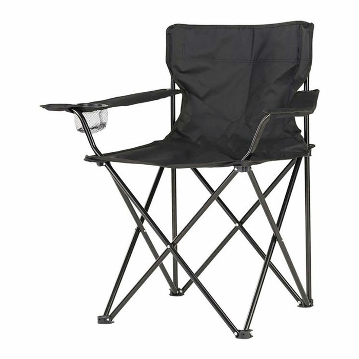 Scaunul Pliabil Negru 80 x 83,5 x 51 cm