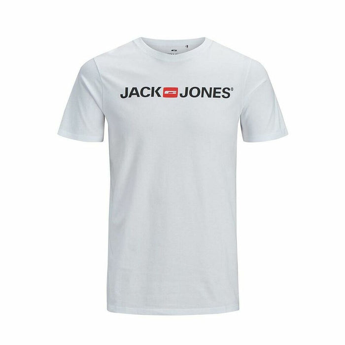 Tricou cu Mânecă Scurtă Bărbați JJECORP LOGO TEE SS O-NECK NOSS Jack & Jones 12137126 Alb