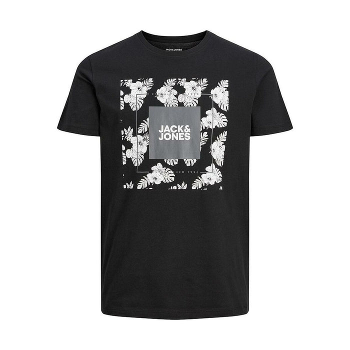 Tricou cu Mânecă Scurtă Bărbați JJTROPICANA BOX TEE  Jack & Jones 12224165  Negru