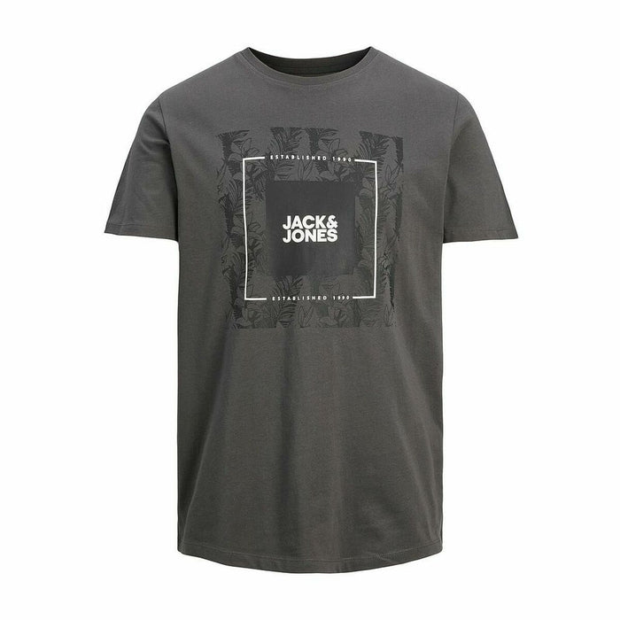 Tricou cu Mânecă Scurtă Bărbați JJTROPICANA BOX TEE  Jack & Jones 12224165  Gri