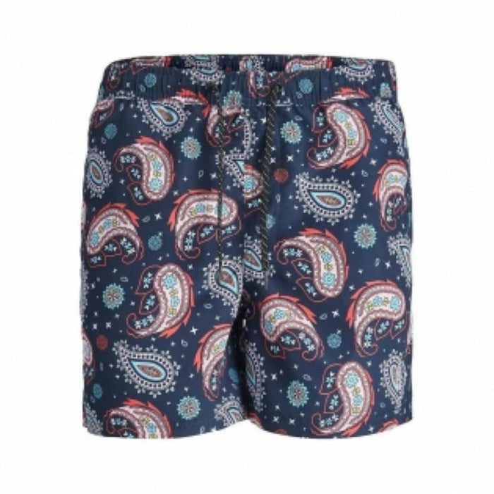 Costum de Baie Bărbați Jack & Jones JPSTFIJI JJSWIM PAISLEY 12234512 Albastru