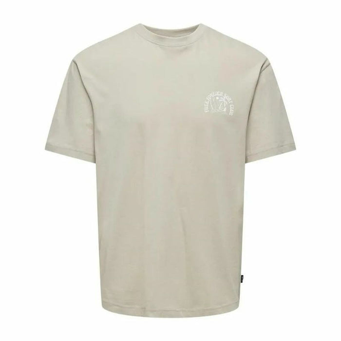 Tricou cu Mânecă Scurtă Bărbați Only & Sons Onskylan Rlx Icon Alb cald