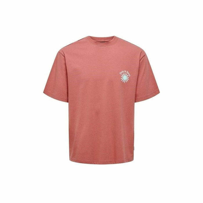 Tricou cu Mânecă Scurtă Bărbați Only & Sons Onskasen Rlx Somon