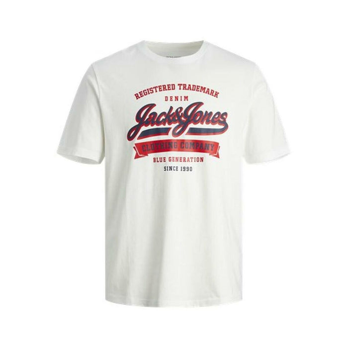 Tricou cu Mânecă Scurtă Bărbați Jack & Jones JJELOGO TEE SS 12246690 Alb