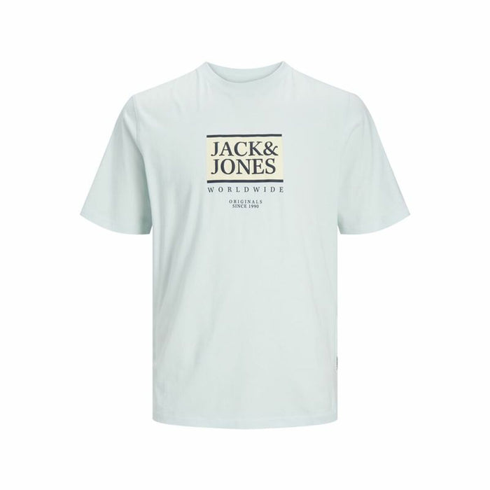 Tricou cu Mânecă Scurtă Bărbați Jack & Jones Lafayette Box Albastru deschis