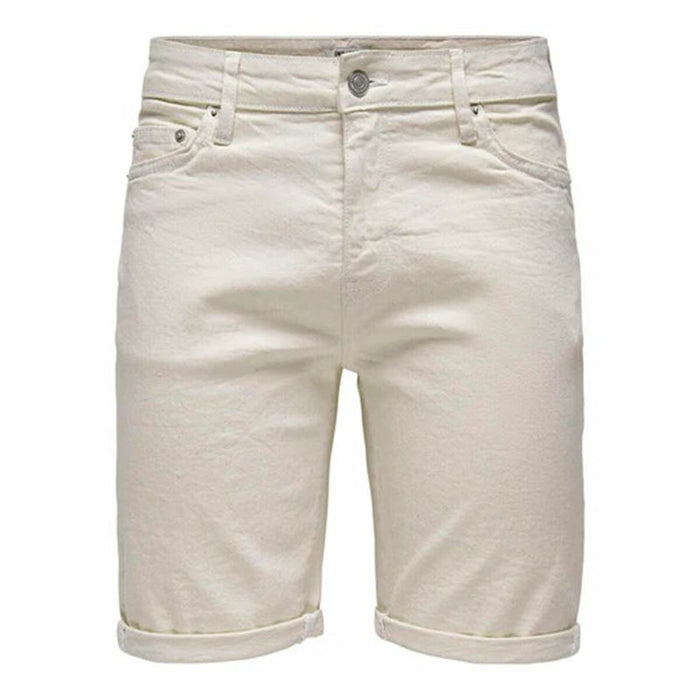 Pantaloni Scurți pentru Bărbați Only & Sons Onsply 9296 Ecru Bej