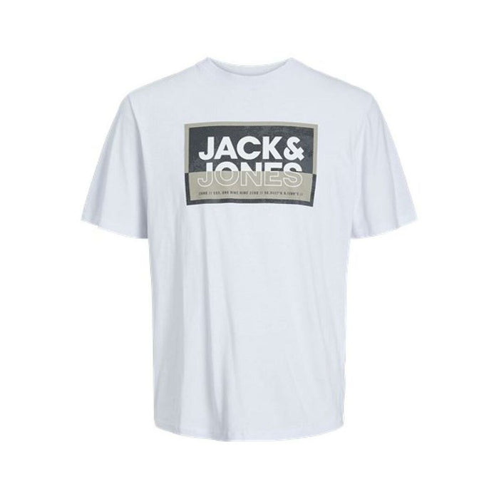 Tricou cu Mânecă Scurtă Bărbați Jack & Jones COLOGAN TEE SS 12253442 Alb