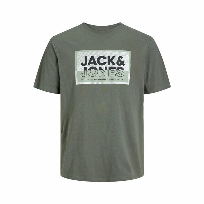 Tricou cu Mânecă Scurtă Bărbați Jack & Jones logan Verde inchis Bărbați