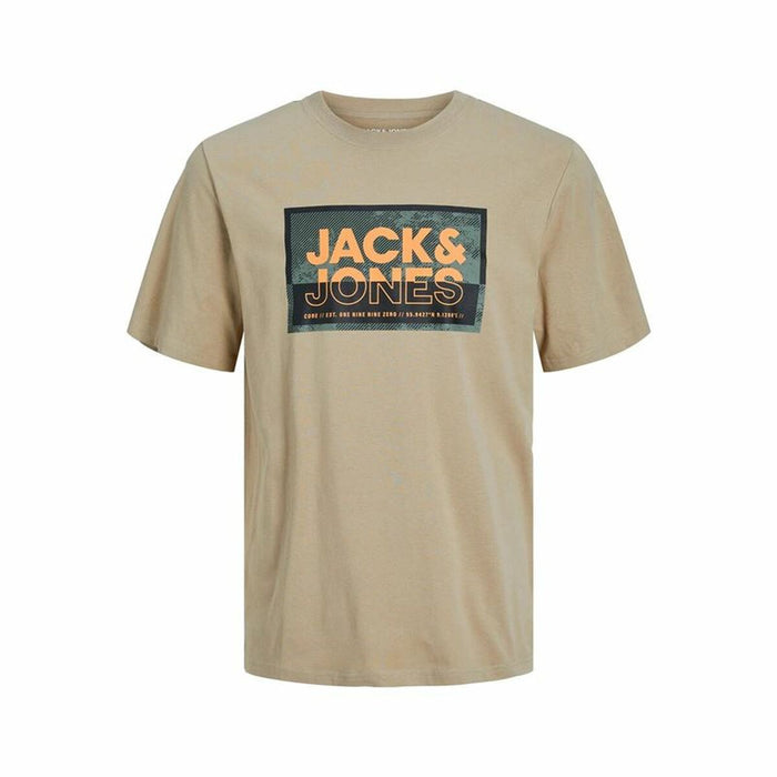 Tricou cu Mânecă Scurtă Bărbați Jack & Jones logan Gri Bărbați