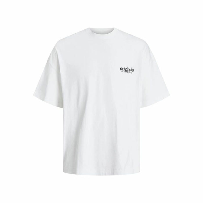 Tricou cu Mânecă Scurtă Bărbați Jack & Jones bari Back Alb Bărbați