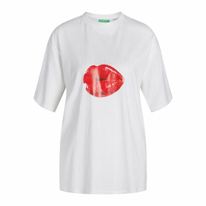 Tricou cu Mânecă Scurtă pentru Copii Jack & Jones Jxkora Loose Alb