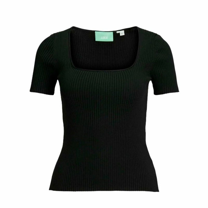 Tricou cu Mânecă Scurtă Femei Jack & Jones Jxsky Ss Knit Negru