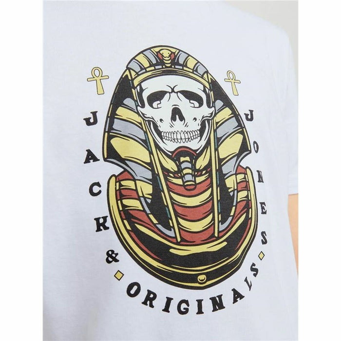 Tricou cu Mânecă Scurtă pentru Copii Jack & Jones Jorheavens Alb