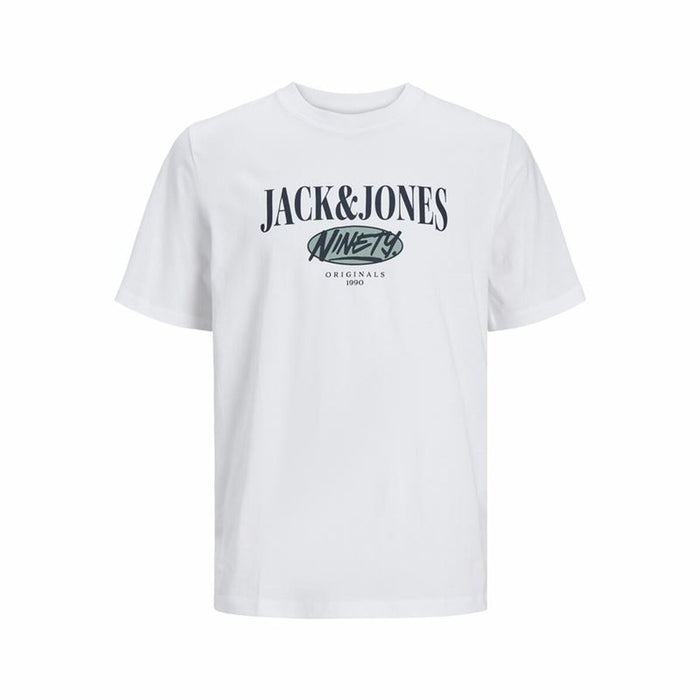 Tricou cu Mânecă Scurtă Bărbați Jack & Jones cobin Alb Bărbați