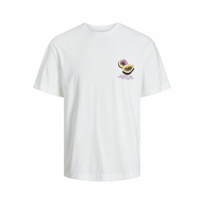 Tricou cu Mânecă Scurtă Bărbați Jack & Jones Jortampa Back Ss Crew Alb