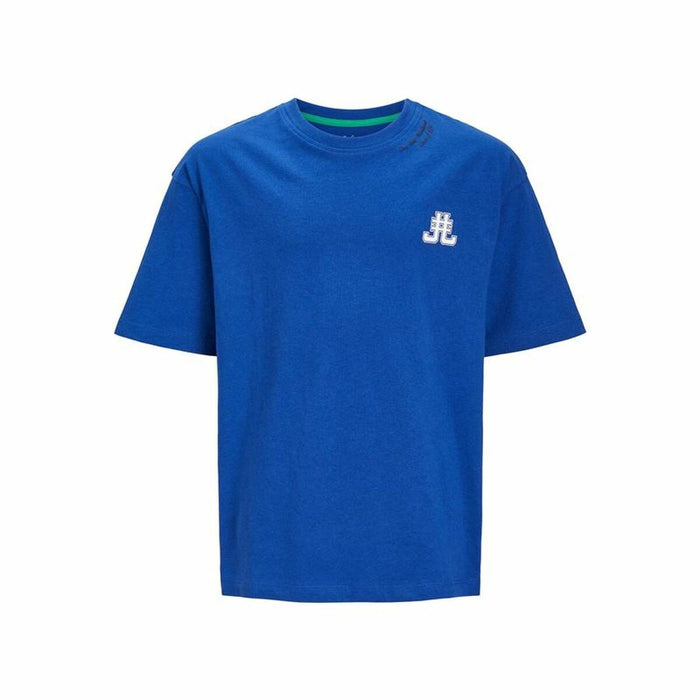 Tricou cu Mânecă Scurtă pentru Copii Jack & Jones Jorcole Back Print Albastru închis