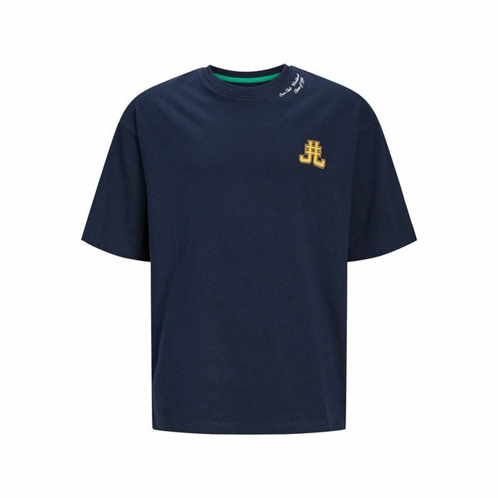 Tricou cu Mânecă Scurtă pentru Copii Jack & Jones Jorcole Back Print Bleumarin