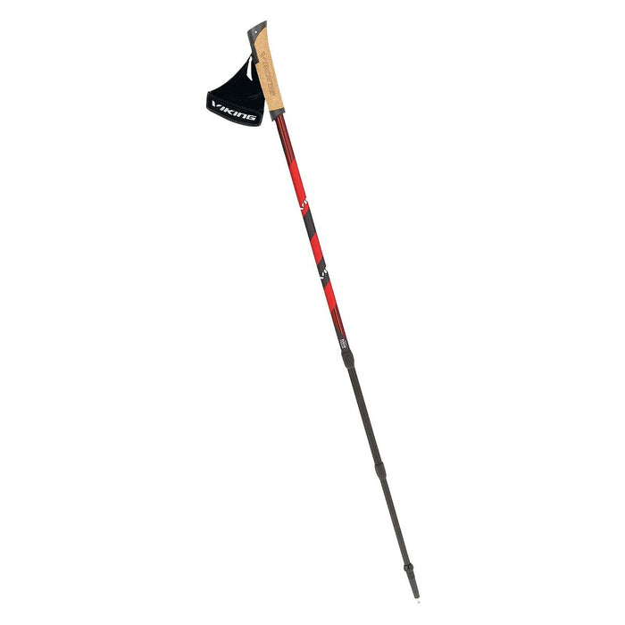 Baston Trekking Viking KUBE PRO Negru Roșu (2 Unități)