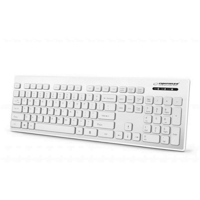 Tastatură Esperanza EK130W Alb Negru QWERTY