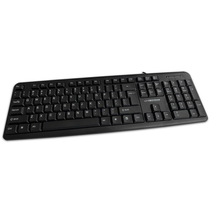Tastatură Esperanza EK139 Negru Monocrom Polonez QWERTY
