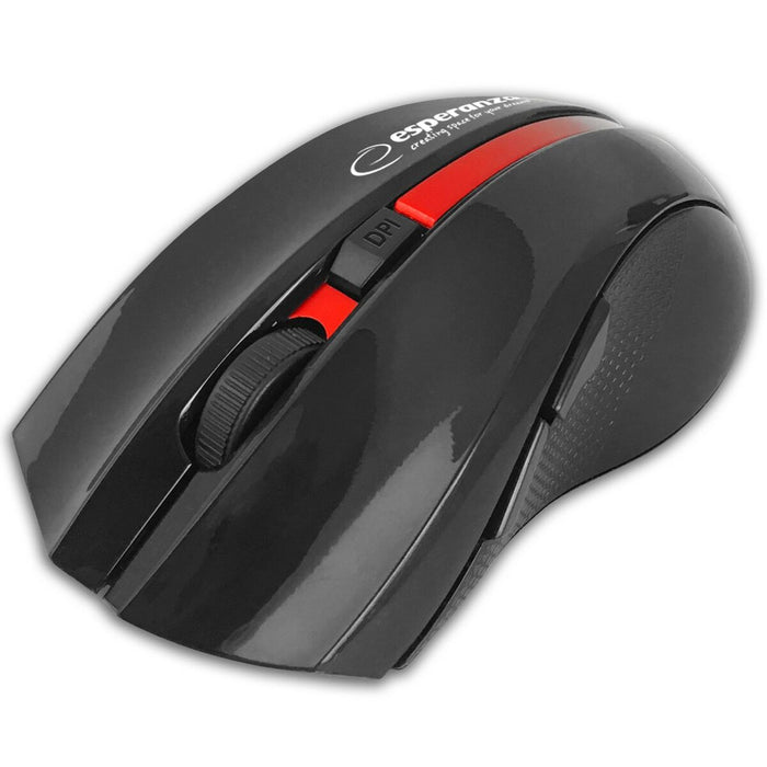 Mouse Esperanza EM129R Negru Roșu