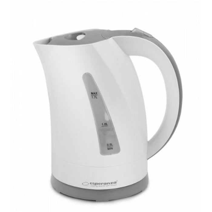 Fierbător Esperanza EKK022 Alb Gri Oțel inoxidabil Plastic 2200 W 1,7 L
