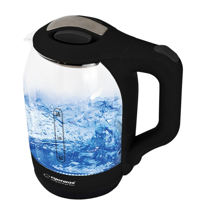 Fierbător Esperanza EKK025K Negru Multicolor Sticlă Plastic 1500 W 1,7 L