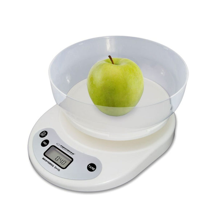 cântarul de bucătărie Esperanza EKS007 Alb 5 kg