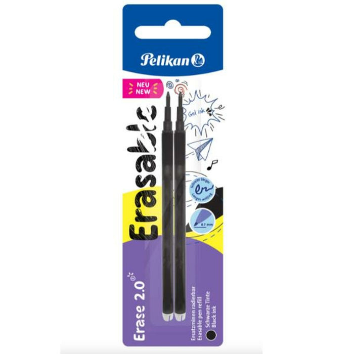 Rezerve pentru creion Pelikan 9585019 0,7 mm Negru (2 Unități)