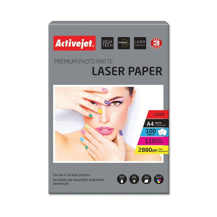 Hârtie foto mată Activejet AP4-110M100L A4 100 Frunze 21 x 29,7 cm