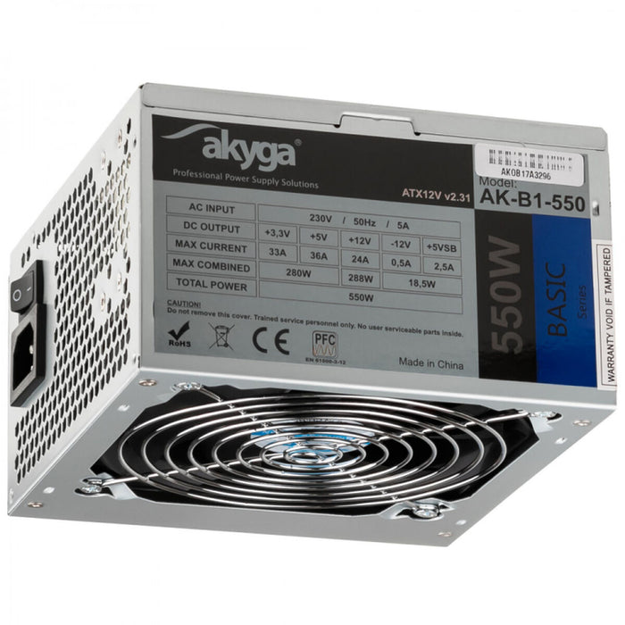 Sursă de Alimentare Akyga AK-B1-550 ATX 550 W