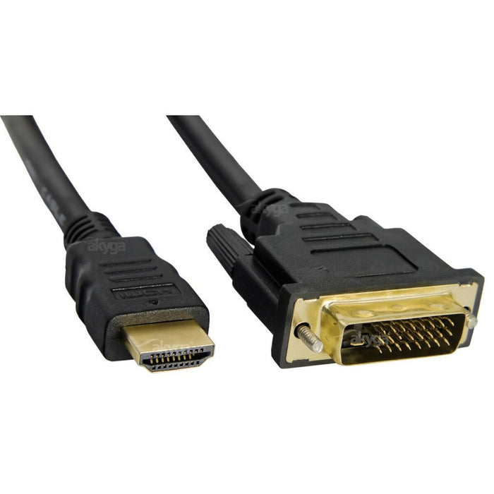 Cablu HDMI la DVI Akyga AK-AV-11 Negru 1,8 m