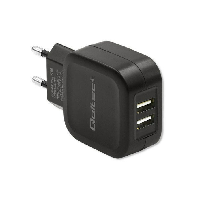 Încărcător de Perete Qoltec 50186 Negru 17 W