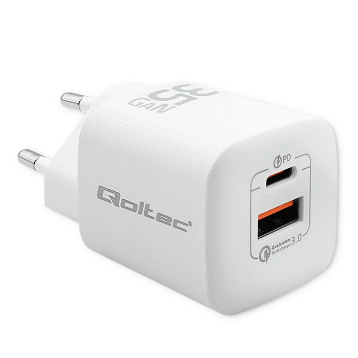 Încărcător de Perete Qoltec 50763 Alb 35 W