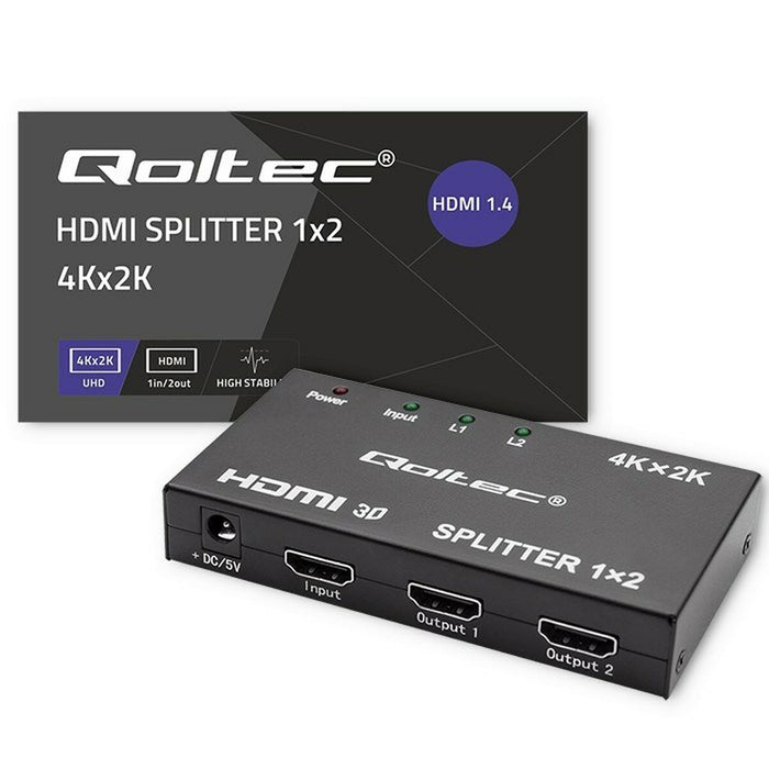 Switch HDMI Qoltec 51796 Negru