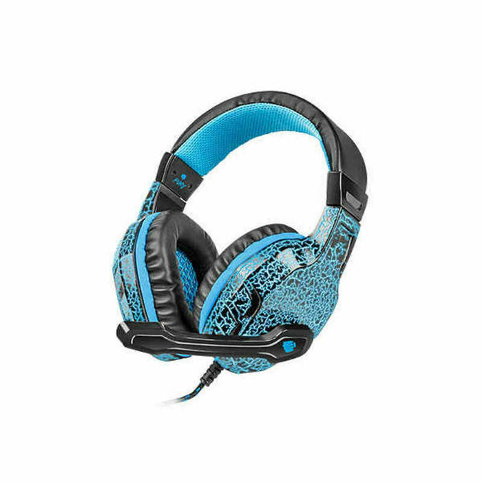 Căști cu Microfon Natec Fury Hellcat Albastru Negru
