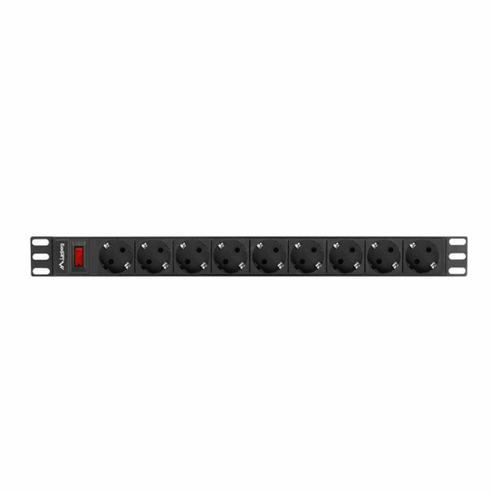 Placă de circuit Prize 9 Puncte de Conectare cu Întrerupător Lanberg PDU-09F-0300-BK 4000 W 220-250 V 16 A 3 m