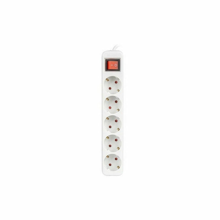 Placă de circuit Prize 5 Puncte de Conectare Schuko Lanberg 2500 W 1,5 m Alb